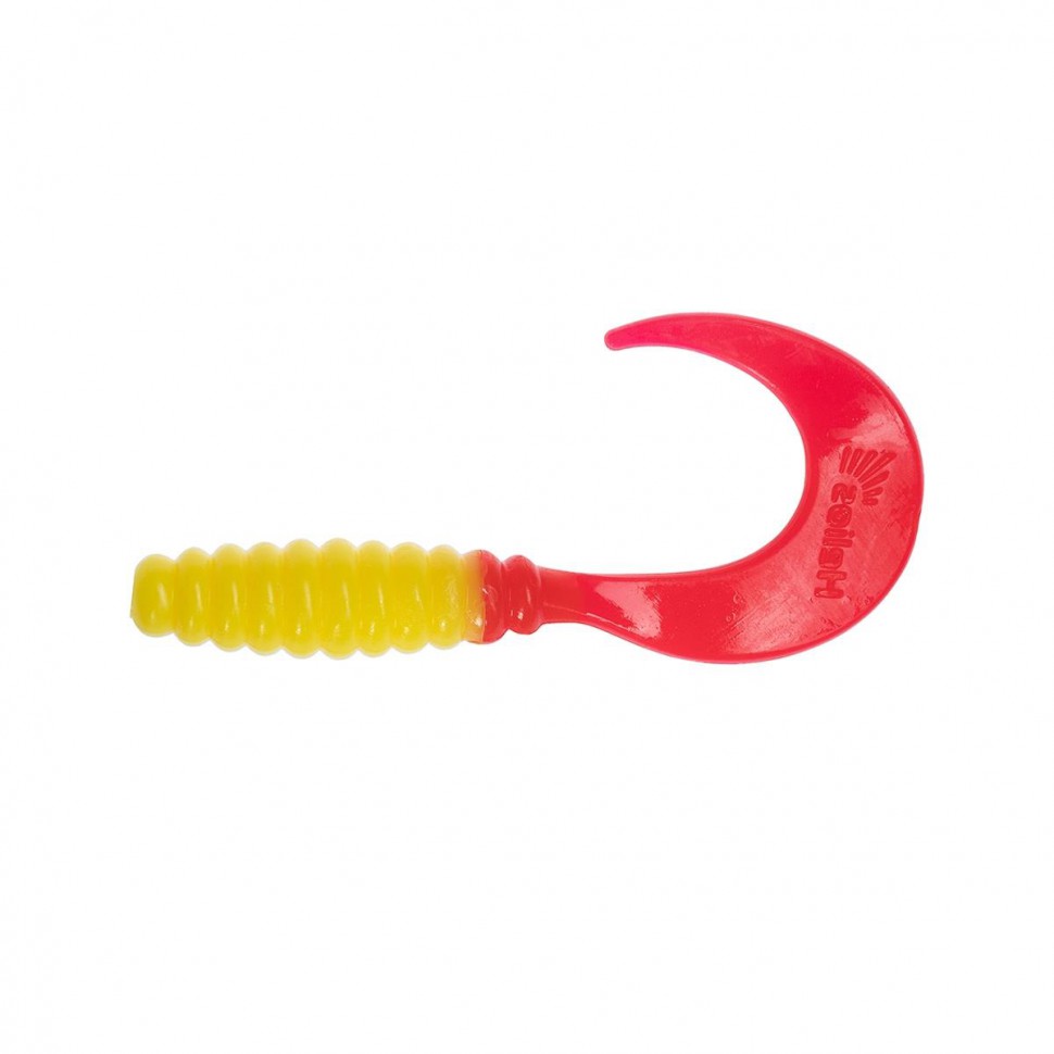 Твистер Helios Credo 2,35"/6,0 см, цвет Yellow RT 7 шт HS-10-038 , 